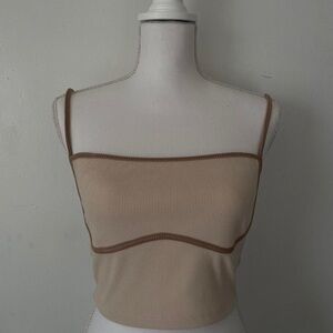 cream tank top